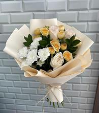 Букет цветов из:  Розы и Хризантемы в Спасске Кемеровской области