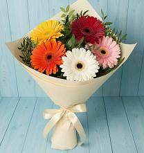 Букет цветов из:  Герберы в Спасске Кемеровской области