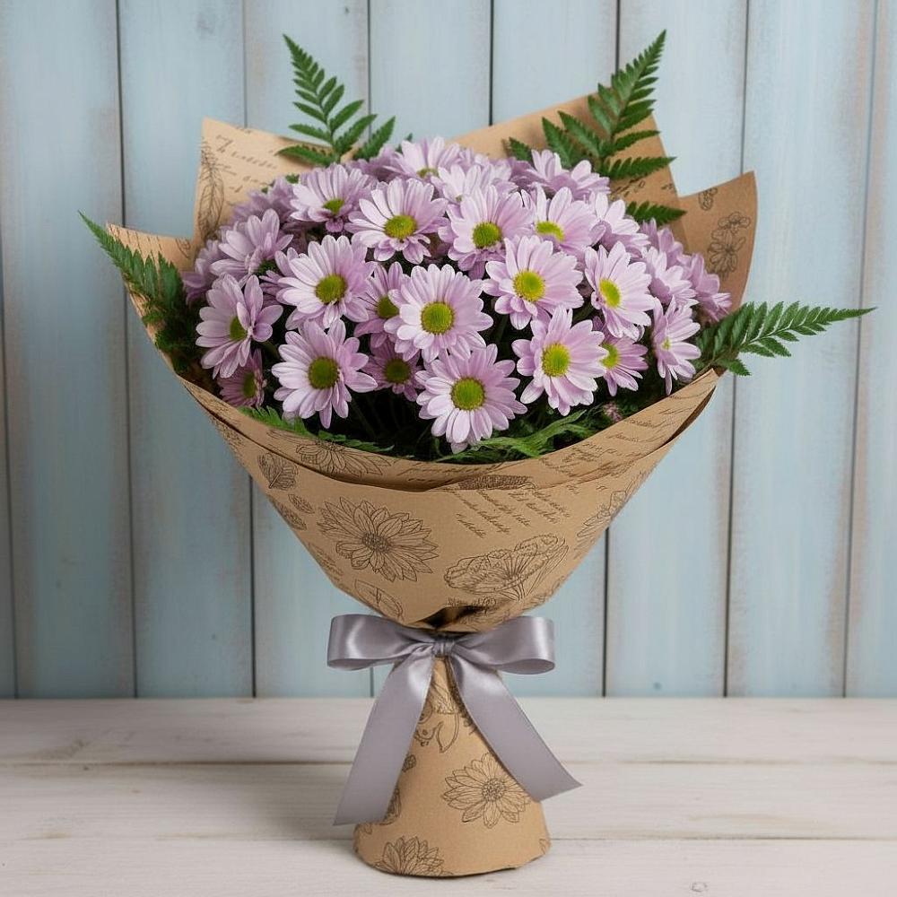 Букет цветов из: Хризантемы в Спасске Кемеровской области