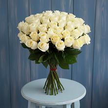 Букет 51 Белая роза Эдлесс Лав #REPLACE_PRED# Спасске Кемеровской области