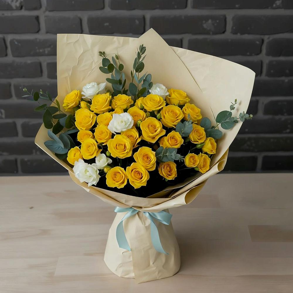 Букет цветов из: Розы в Спасске Кемеровской области