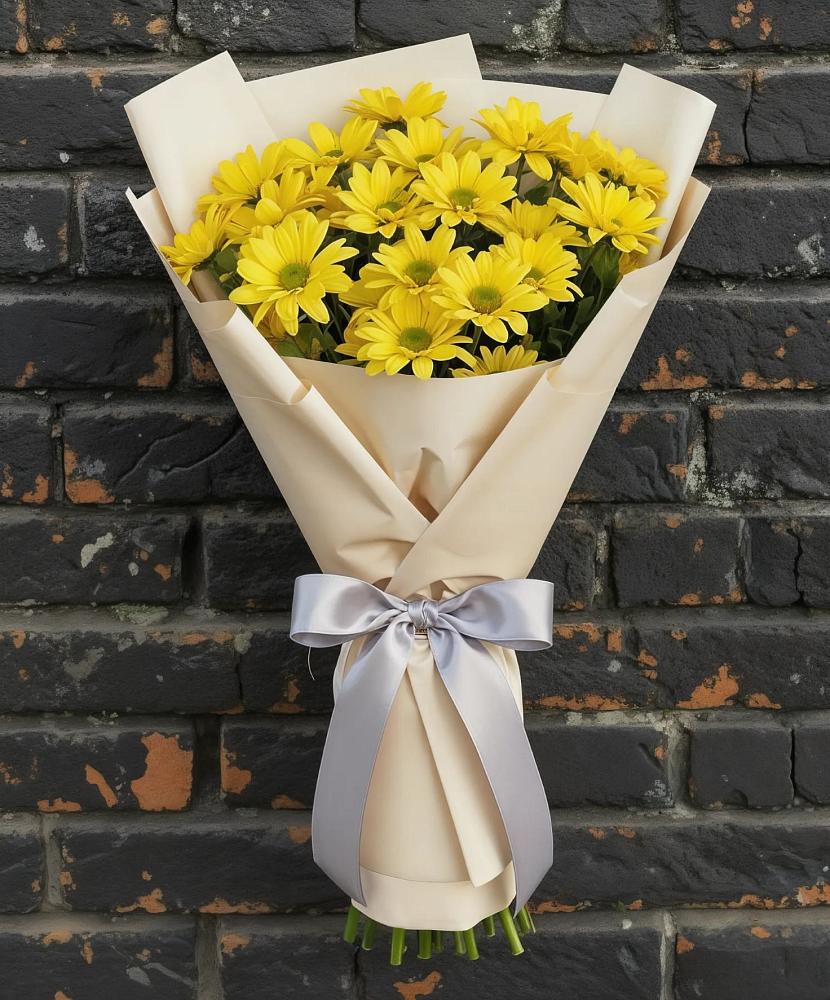 Букет цветов из: Хризантемы в Спасске Кемеровской области