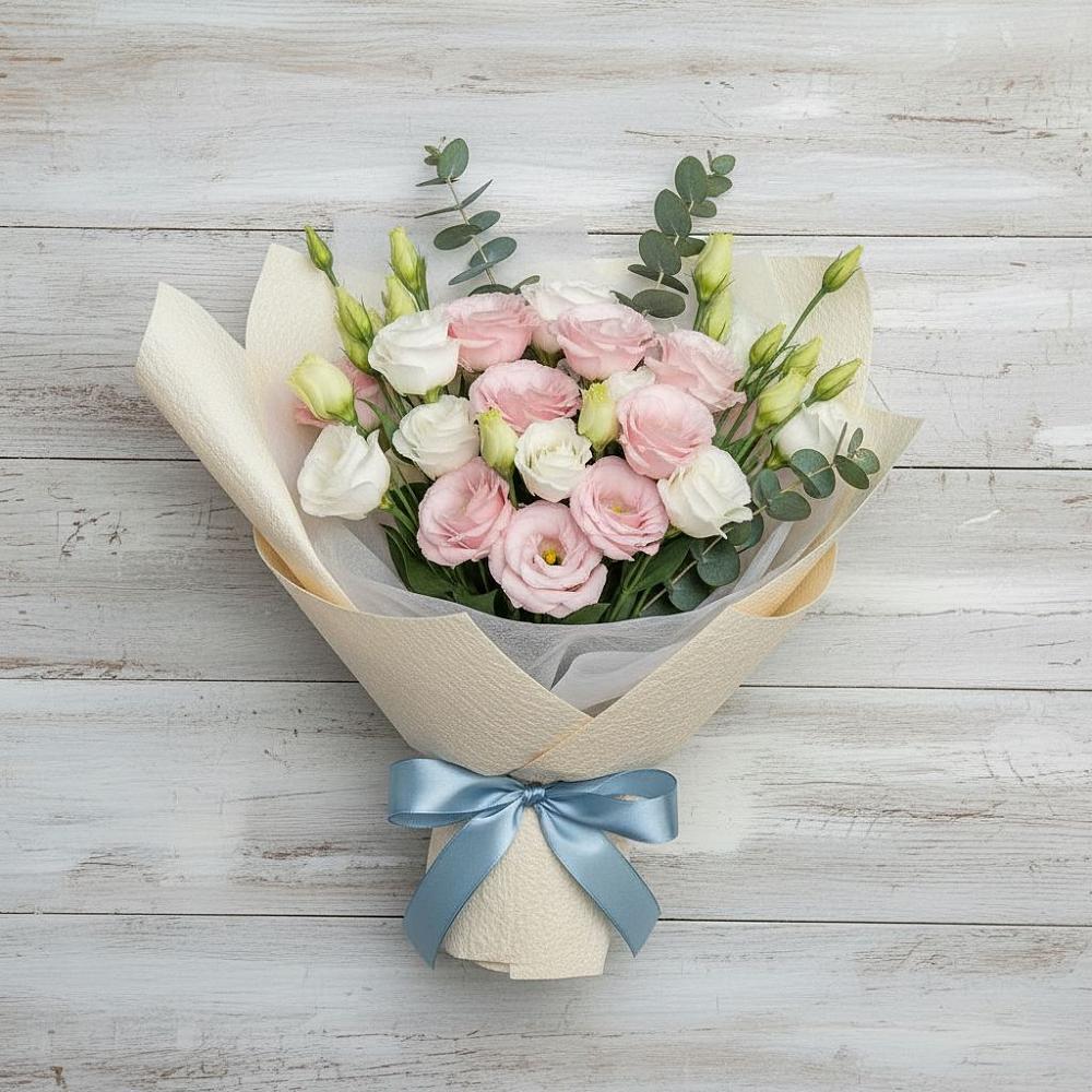 Букет цветов из: Лизиантусы в Спасске Кемеровской области